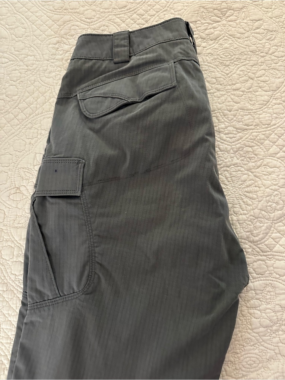 5.11 Tactical Gray/Green Cargo Pants Ripstop Utility, Hiking Workwear Women's 16 - Picture 7 of 14